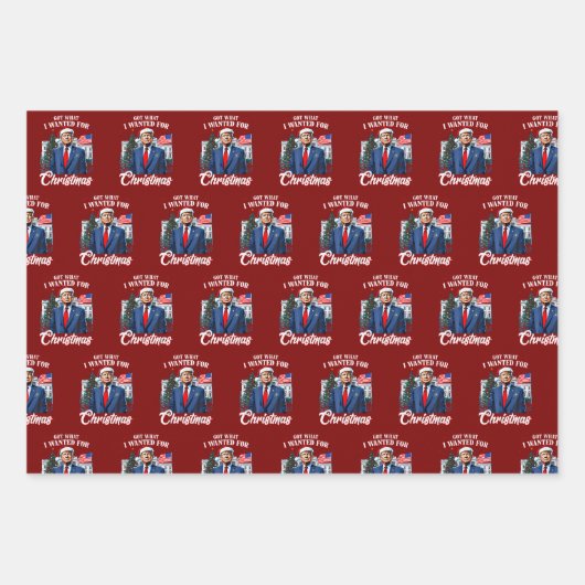 Trump Christmas Geschenkpapier Set (Vorderseite)