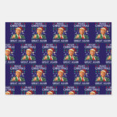 Trump Christmas Gift, Make Christmas Great Again Geschenkpapier Set (Vorderseite 2)