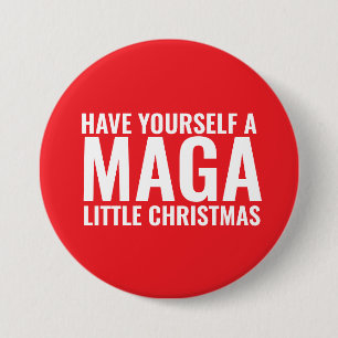 TRUMP CHRISTMAS GROSSE SCHALTFLÄCHE BUTTON