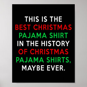Trump Christmas Pajamas - Funny Trump Zitat Poster