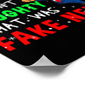 Trump Christmas Pajamas Shirt Dear Santa  Poster (Ecke)