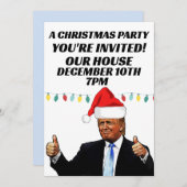 TRUMP CHRISTMAS PARTY CUSTOM-ERSUCHUNGEN EINLADUNG (Vorne/Hinten)