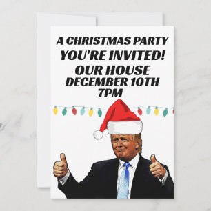 TRUMP CHRISTMAS PARTY CUSTOM-ERSUCHUNGEN EINLADUNG