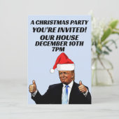 TRUMP CHRISTMAS PARTY CUSTOM-ERSUCHUNGEN EINLADUNG (Stehend Vorderseite)