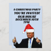 TRUMP CHRISTMAS PARTY CUSTOM-ERSUCHUNGEN EINLADUNG (Vorne/Hinten)