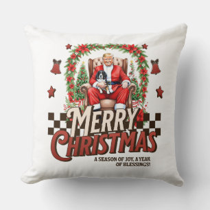 Trump Christmas Pillow Kissen