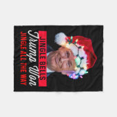 Trump Christmas Shirt Jingle Bells Funny Trump Won Fleecedecke (Vorderseite (Horizontal))