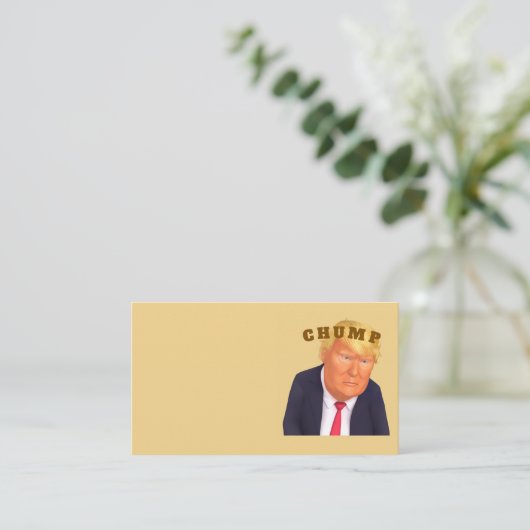 Trump/Chump Business Card Visitenkarte (Stehend Vorderseite)
