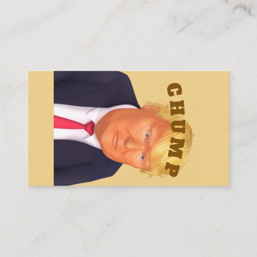 Trump/Chump Business Card Visitenkarte (Rückseite)