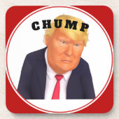 Trump/Chump Getränkuntersetzer Getränkeuntersetzer (Vorderseite)