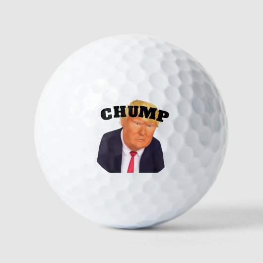 Trump/Chump Golf Balls Golfball (Vorderseite)