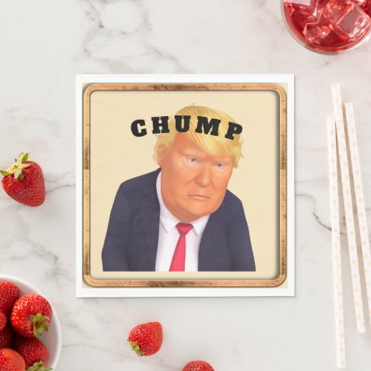 Trump/Chump-Papier-Serviette Serviette (Beispiel)