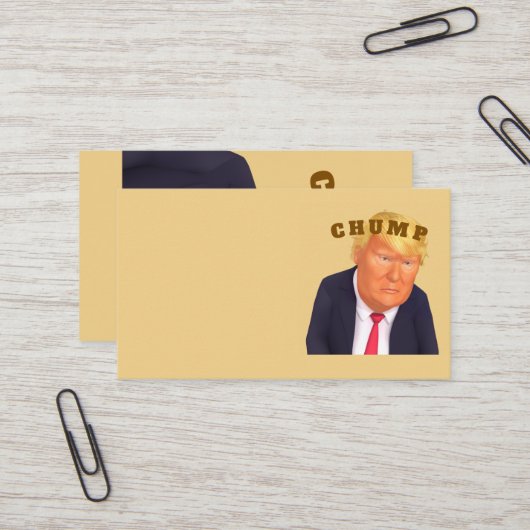 Trump/Chump Visitenkarte (Vorderseite/Rückseite Beispiel)