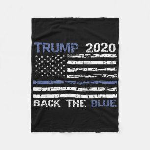 Trump Ck The Blue Thin Blue Line Polizei Unterstüt Fleecedecke