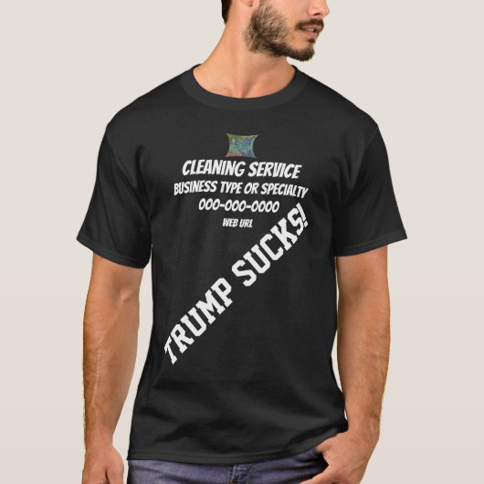 Trump Clearing Service Firmenlogo Uniform T-Shirt (Vorderseite)