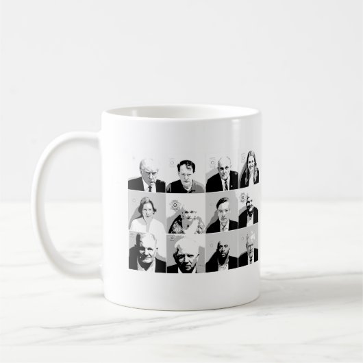 Trump Co-Beklagter Mugshots Kaffeetasse (Links)