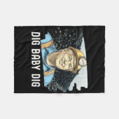 Trump Coalminer Dig Ba Fleecedecke (Vorderseite (Horizontal))