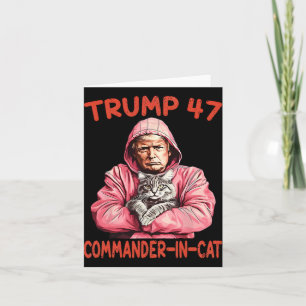 Trump Commander bei Cat Funny Cat und Trump Karte