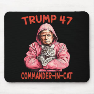 Trump Commander bei Cat Funny Cat und Trump Mousepad