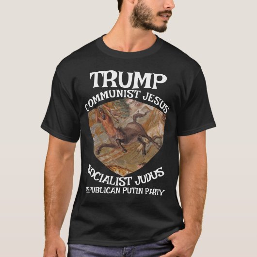 Trump Communist Socialist Judas Jesus Muslim T-Shirt (Vorderseite)