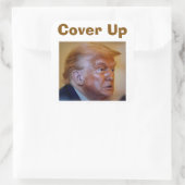Trump/Cover Up Aufkleber (Tasche)