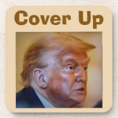 Trump/Cover Up Getränkuntersetzer Getränkeuntersetzer (Vorderseite)