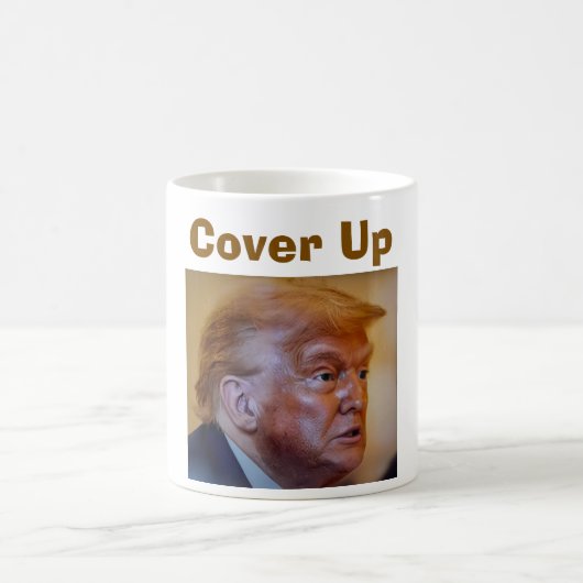 Trump/Cover Up Kaffeetasse (Mittel)