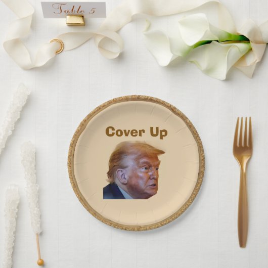 Trump/Cover Up Paper Plate Pappteller (Hochzeit)