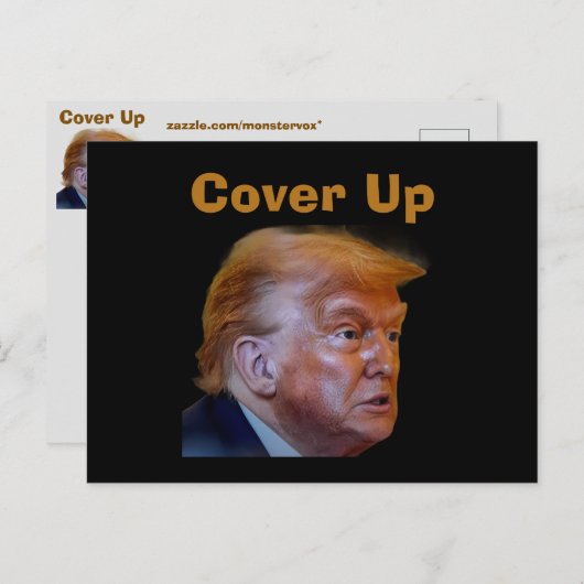 Trump/Cover Up Postcard Postkarte (Vorne/Hinten)