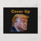 Trump/Cover Up Postcard Postkarte (Vorderseite)