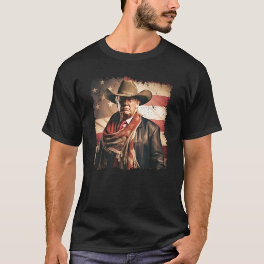 Trump Cowboy T-Shirt (Vorderseite)