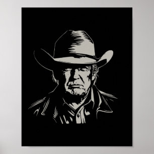 Trump Cowboy Usa 2024 Wahl Us Maga 1 Poster