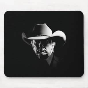 Trump Cowboy Usa 2024 Wahl Us Maga Mousepad