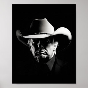 Trump Cowboy Usa 2024 Wahl Us Maga Poster
