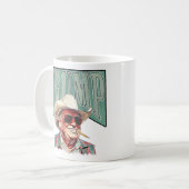 Trump Cowboy Western Trump Supporter, MAGA Kaffeetasse (Vorderseite Links)