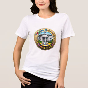 TRUMP Crypto: Die Menschenmünze - kühl Patriotisch Tri-Blend Shirt