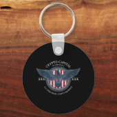 Trump Crypto Hauptstadt U.s. Strategisches Krypto- Schlüsselanhänger (Vorderseite)