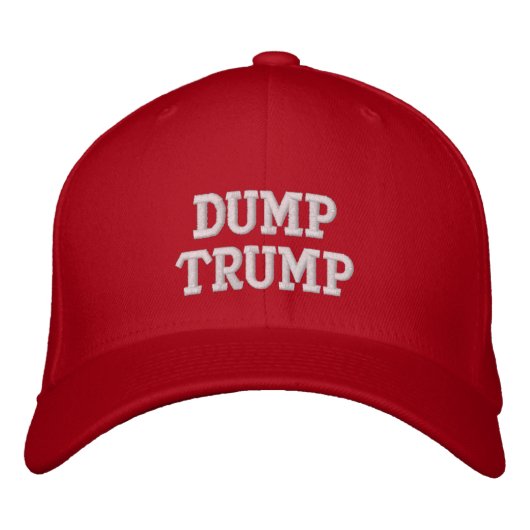 Trump: Custom Baseball Cap Bestickte Kappe (Vorderseite)