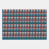 Trump Custom Face Foto Elf Weihnachts Funny Trump Geschenkpapier Set (Vorderseite 2)