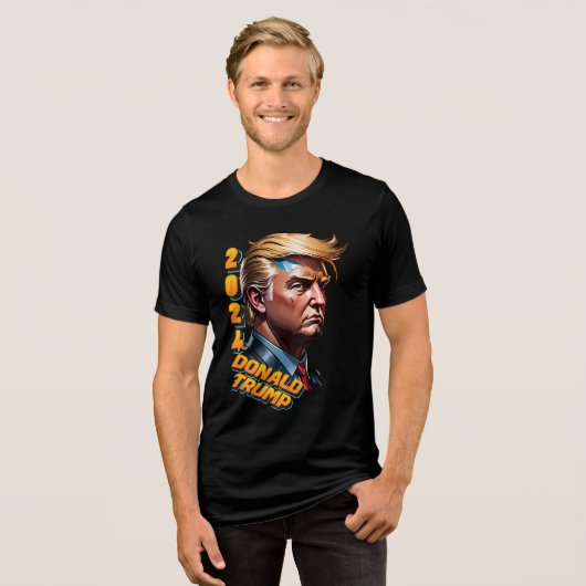 Trump Cyberpunk 2024 T Shirt (Vorderseite voll)