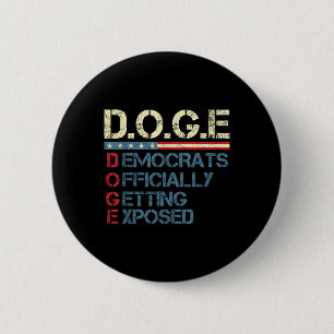 Trump D.o.g.e Doge Department of Government Button