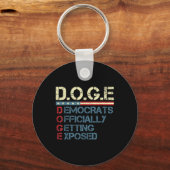 Trump D.o.g.e Doge Department of Government Schlüsselanhänger (Vorderseite)