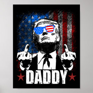 Trump Daddy 2025 Offizieller Trump Daddy Lustig 3 Poster