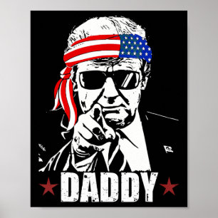 Trump Daddy 2025 Offizieller Trump Daddy Lustig Poster