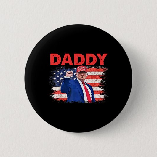 Trump Daddy 2025 Präsident 1 Button (Vorderseite)