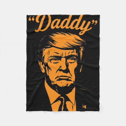 Trump Daddy Fleecedecke (Vorderseite)
