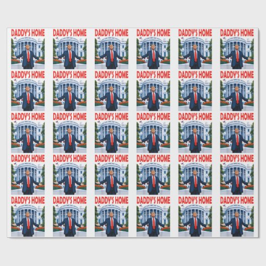 Trump Daddys Zuhause Geschenkpapier (Flach)
