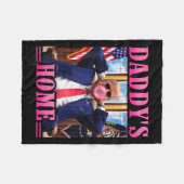 Trump Daddys Zuhause White House 2024 3 Fleecedecke (Vorderseite (Horizontal))