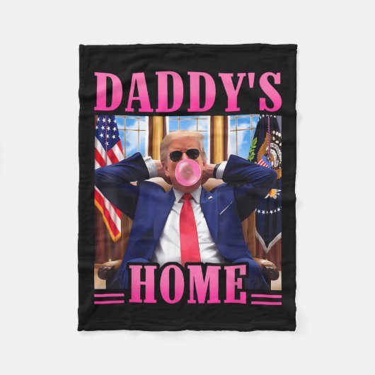Trump Daddys Zuhause White House 2024 3 Fleecedecke (Vorderseite)