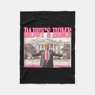 Trump Daddys Zuhause White House 2024 Fleecedecke